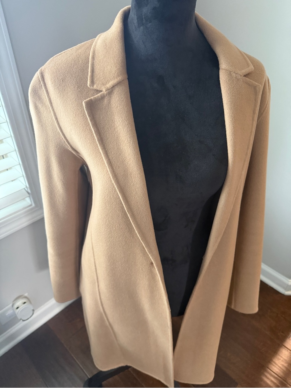 Tahari Women's Camel Wool-Cashmere Trench Coat